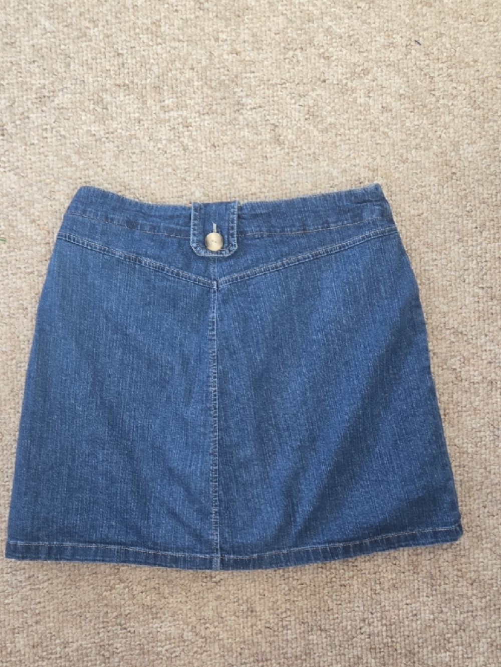 White Stag Blue Denim Mini Skort – Size 10 Y2K Retro Casual Style - Picture 7 of 10